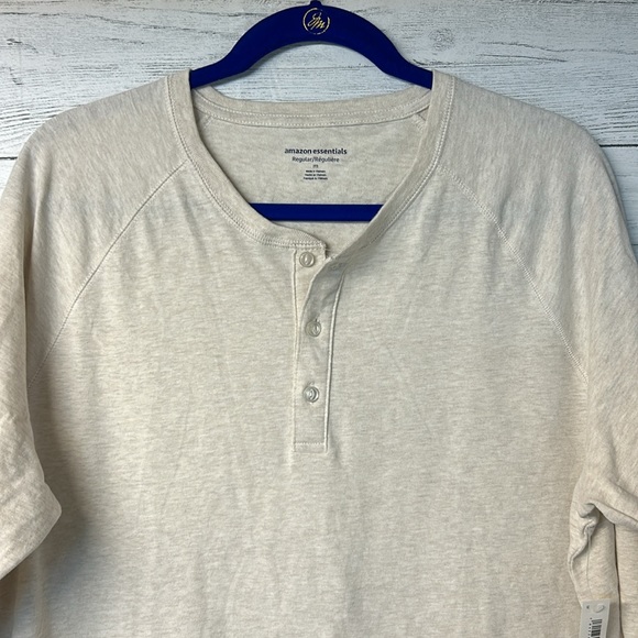 NWT Amazon Essentials Men’s Regular Fit Long Sleeve Henley Shirt - Picture 7 of 7